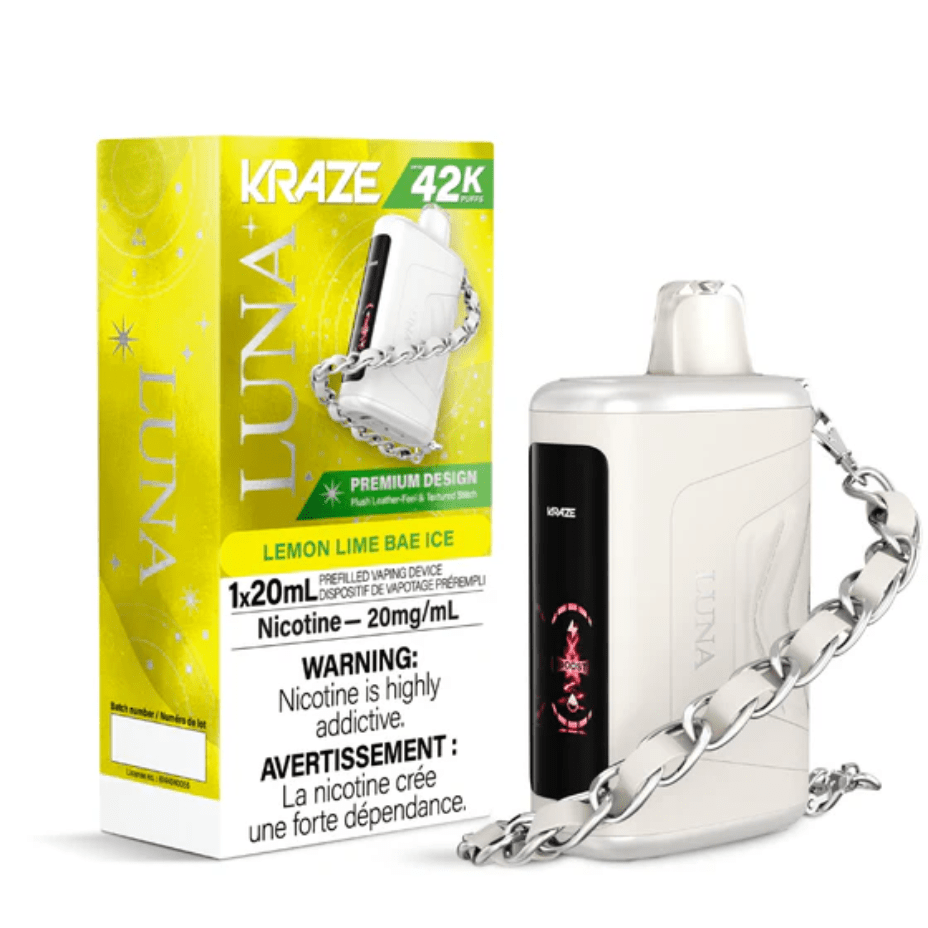 Kraze Luna Disposable Vape-Lemon Lime Bae Ice Brandon Vape SuperStore and Cannabis Manitoba Canada