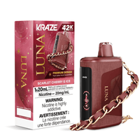 Kraze Luna Disposable Vape-Scarlet Cherry G Ice Brandon Vape SuperStore and Cannabis Manitoba Canada