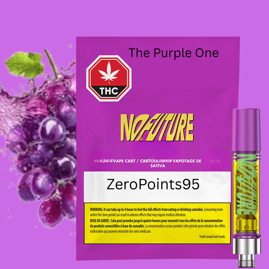 No Future ZeroPoints95 Purple One Cartridge-0.95g in Manitoba  Brandon Vape  SuperStore & Cannabis