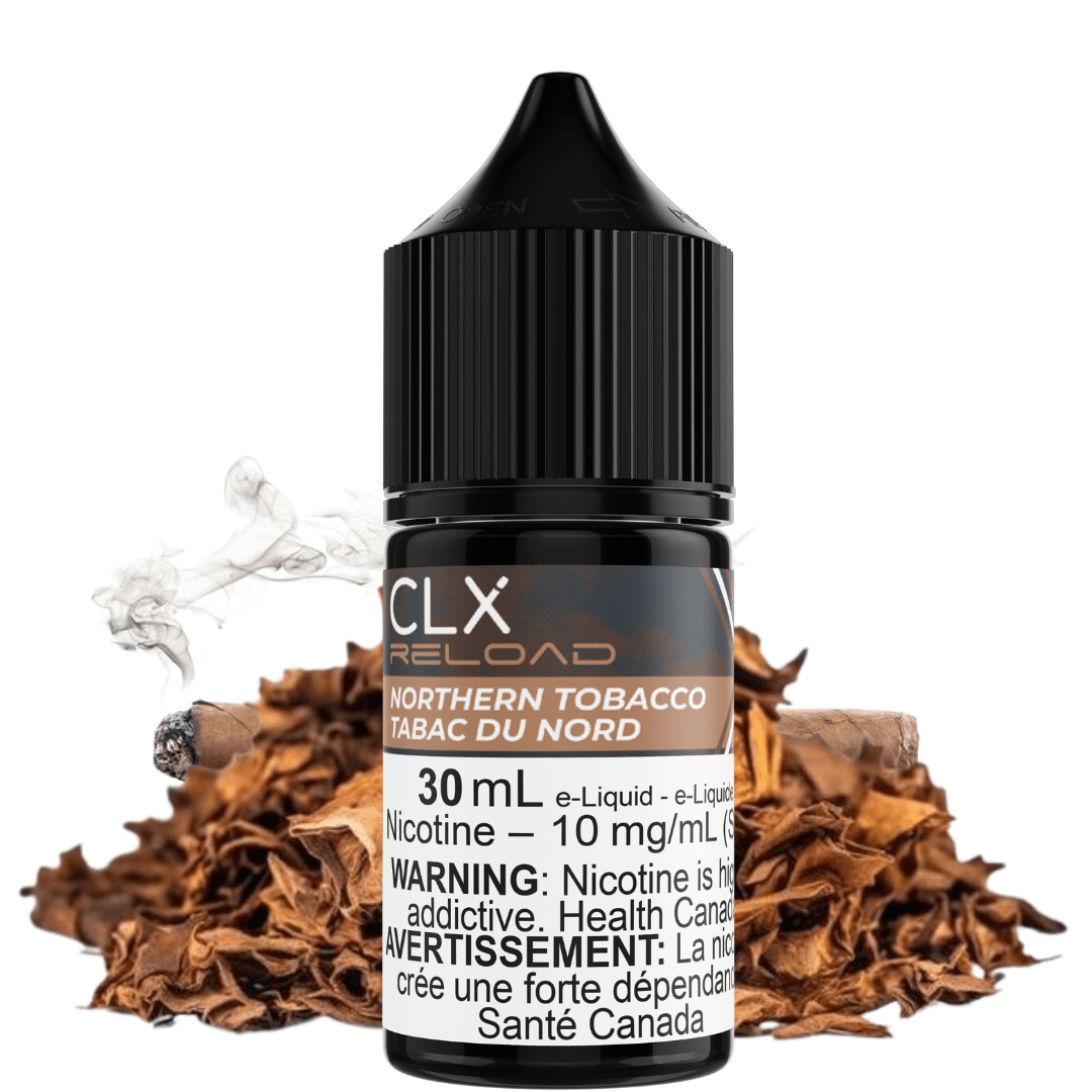 the northern tobacco Salt by CLX Reload E-Liquid-Vapexcape Regina Vape and bong Vapexcape Vape SuperStore-Vape & Bong Shop a sophisticated blend of tobacco leaf Northern Tobacco Salt by CLX