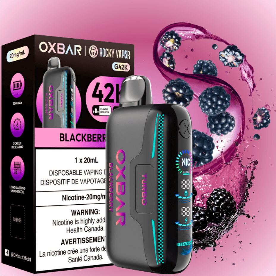 Oxbar G42k Disposable Vape-Blackberry in Brandon MB, Canada  Brandon Vape  SuperStore & Cannabis