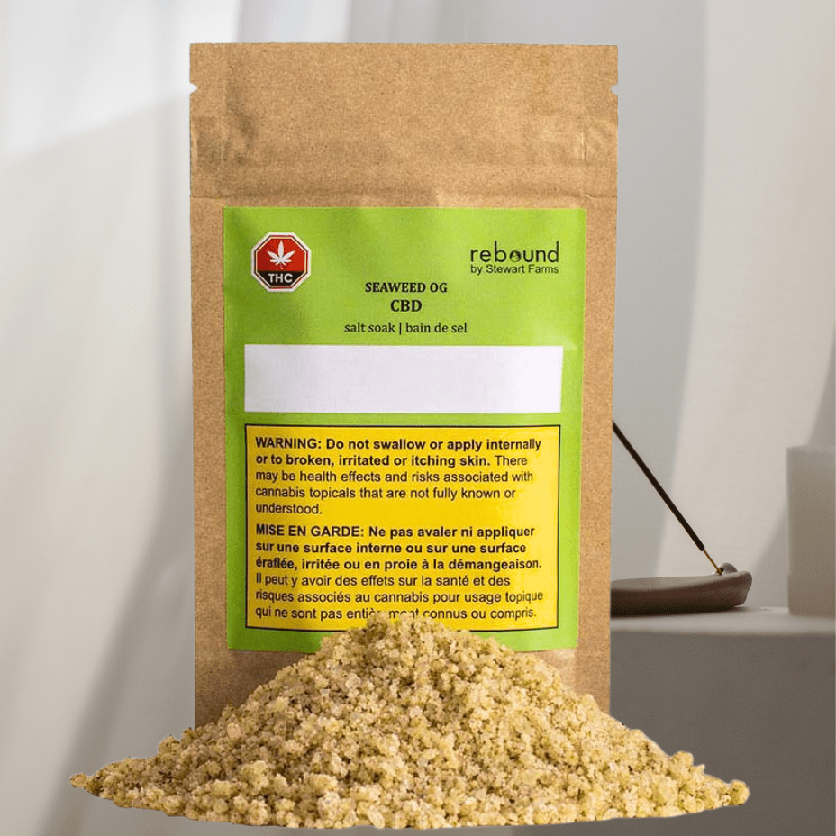 Stewart Farms Seaweed OG CBD Bath Soak - 125g Brandon Vape SuperStore and Cannabis Manitoba Canada