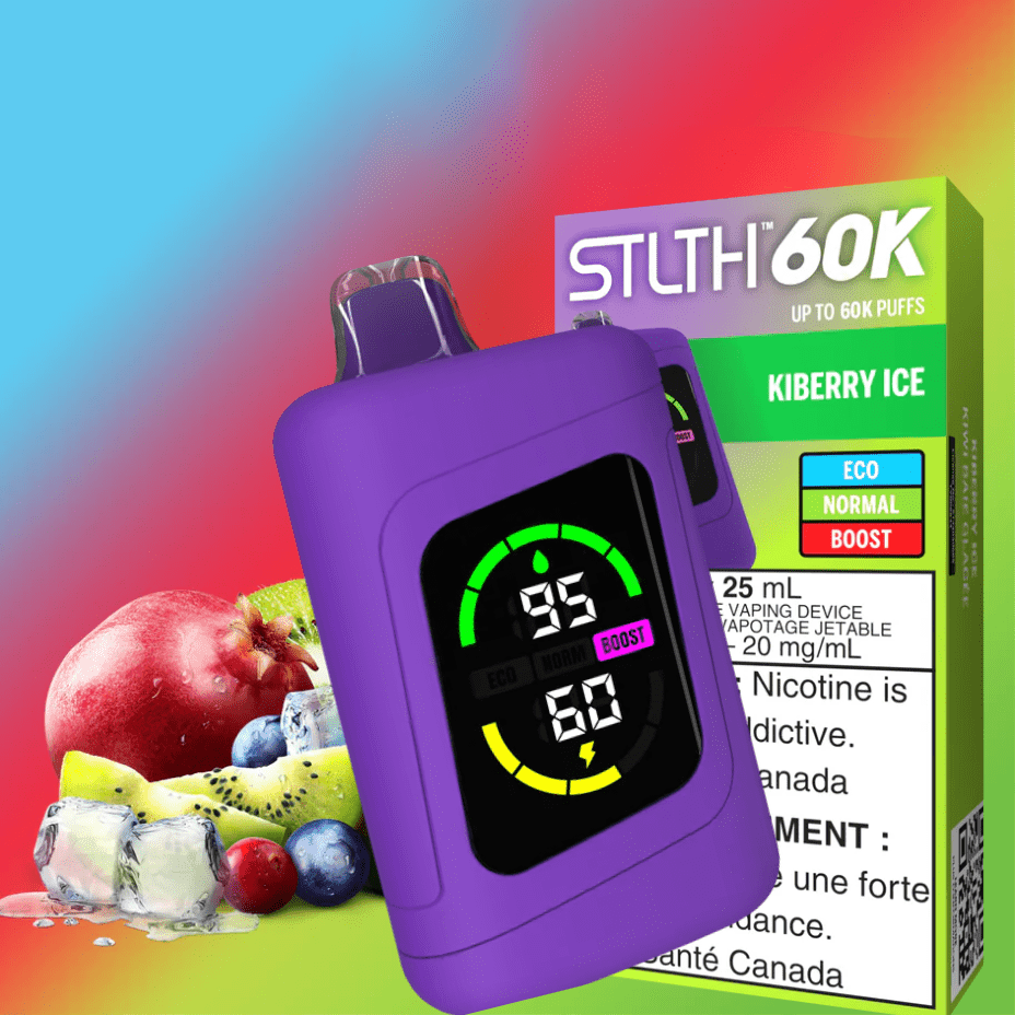 STLTH 60k Disposable Vape-Kiberry Ice Brandon Vape SuperStore and Cannabis Manitoba Canada