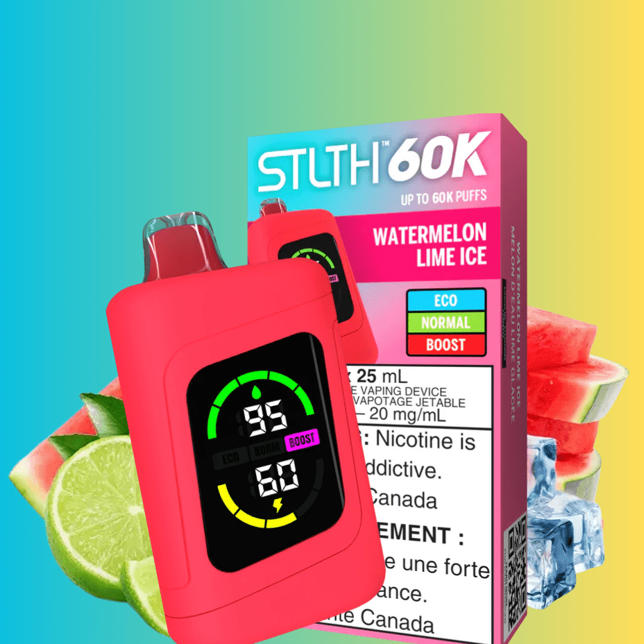 STLTH 60k Disposable Vape-Watermelon Lime Ice in Manitoba Brandon Vape SuperStore & Cannabis STLTH 60k Disposable Vape-Watermelon Lime Ice in Manitoba Brandon Vape SuperStore & Cannabis