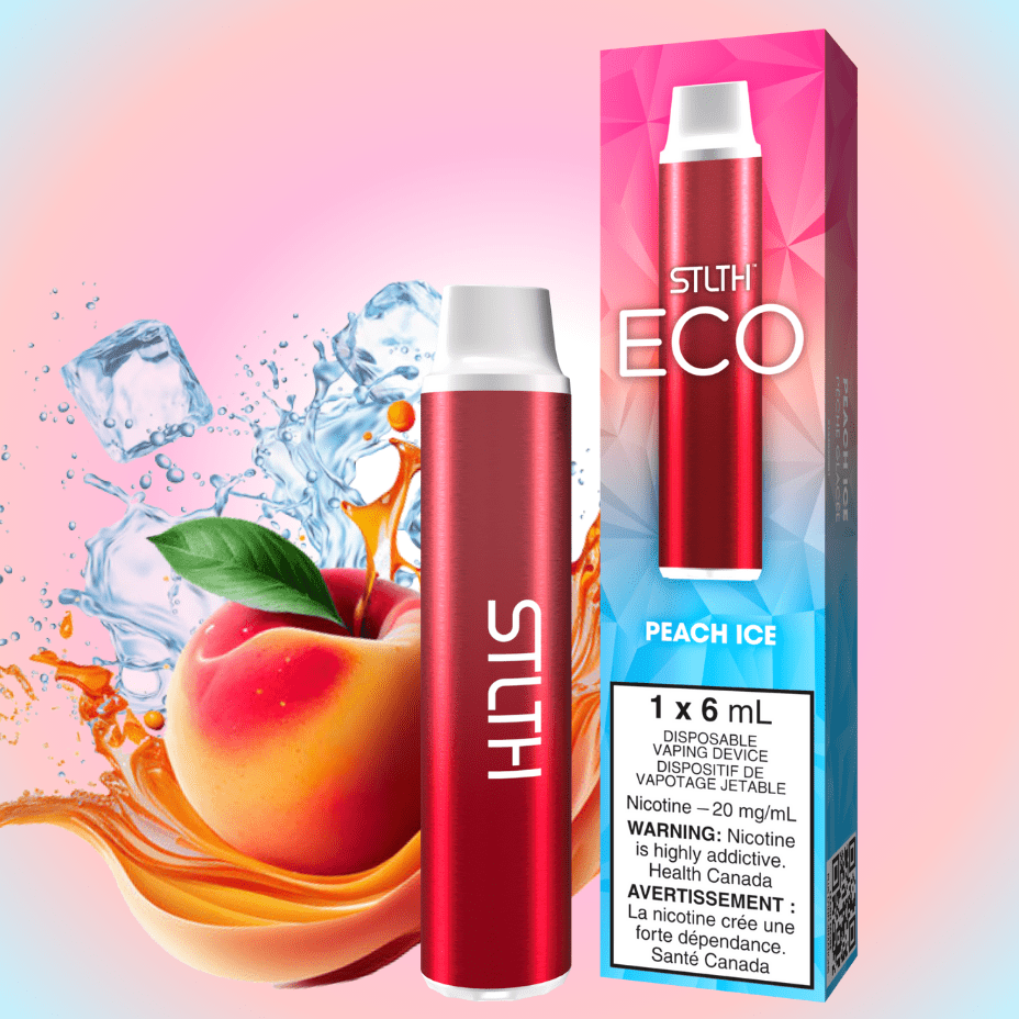 STLTH Eco Disposable Vape - Peach Ice 20mg Brandon Vape SuperStore and Cannabis Manitoba Canada