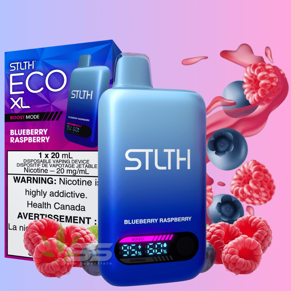 STLTH Eco XL Disposable Vape - Blueberry Raspberry Brandon Vape SuperStore and Cannabis Manitoba Canada