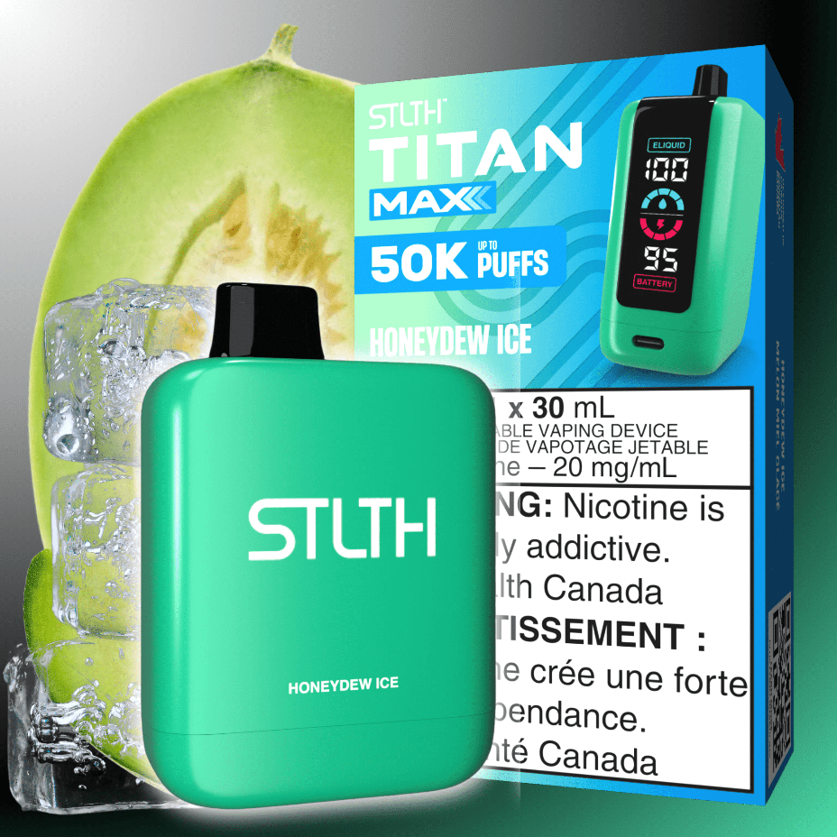 STLTH Titan Max 50k Disposable Vape-Honeydew Ice 50000 Puffs Brandon Vape SuperStore and Cannabis Manitoba Canada