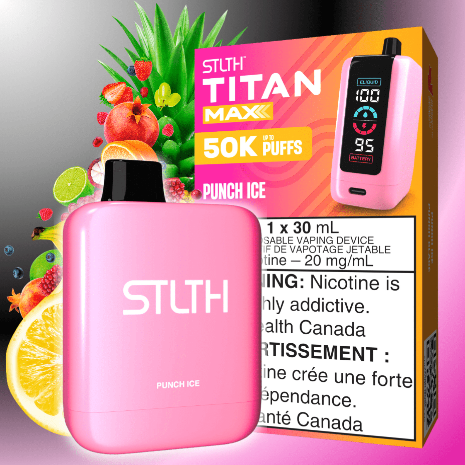 STLTH Titan Max 50k Disposable Vape-Punch Ice 50000 Puffs Brandon Vape SuperStore and Cannabis Manitoba Canada