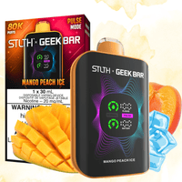 STLTH x Geek Bar 80K Disposable Vape-Mango Peach Ice Brandon Vape SuperStore and Cannabis Manitoba Canada