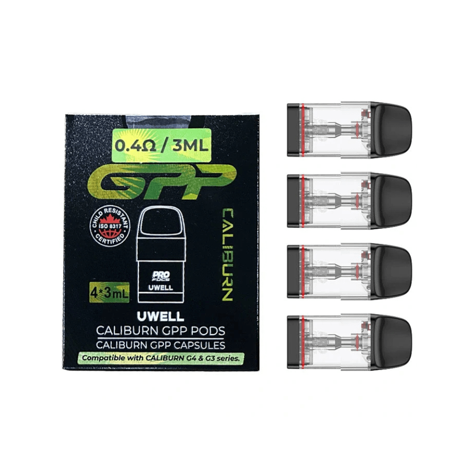 Uwell Caliburn GPP Replacement Pods 0.4Ω Brandon Vape SuperStore and Cannabis Manitoba Canada