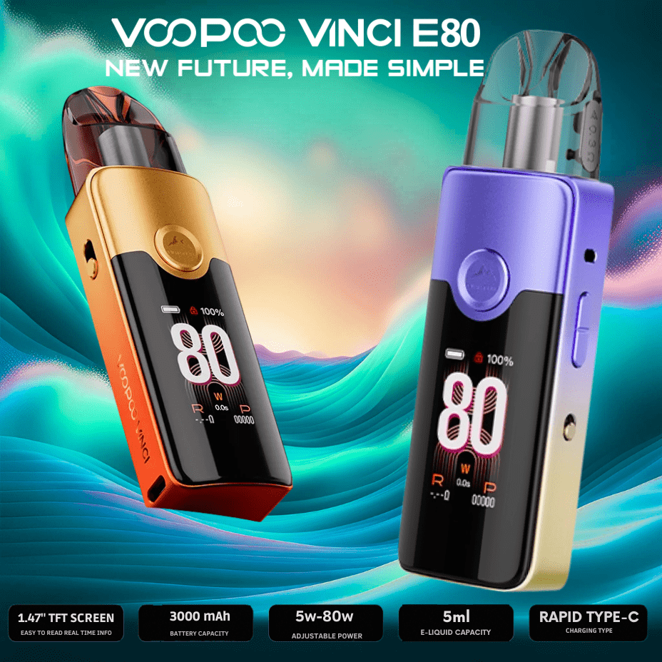 VooPoo Vinci E80 Pod Kit - 3000mAh in Manitoba Brandon Vape SuperStore & Cannabis VooPoo Vinci E80 Pod Kit - 3000mAh in Manitoba Brandon Vape SuperStore & Cannabis