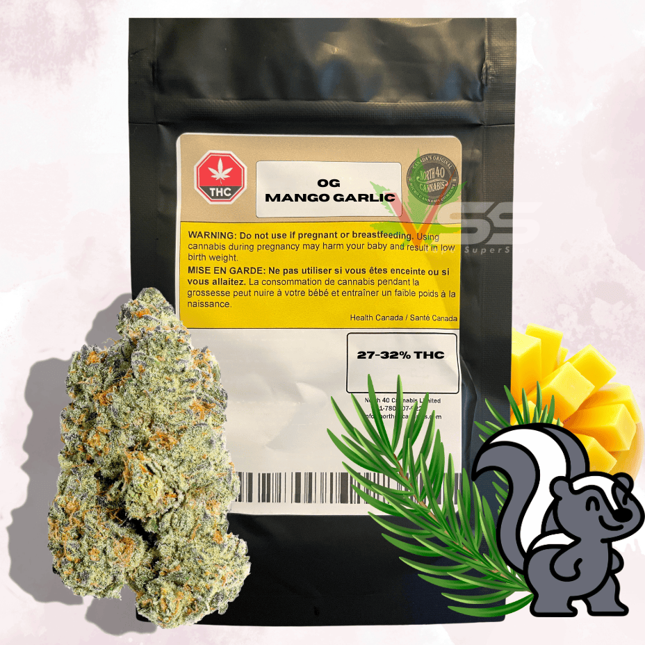 Weed Fairy OG Mango Garlic CRAFT Indica Flower - 28g in Manitoba Brandon Vape SuperStore & Cannabis Weed Fairy OG Mango Garlic CRAFT Indica Flower - 28g in Manitoba Brandon Vape SuperStore & Cannabis