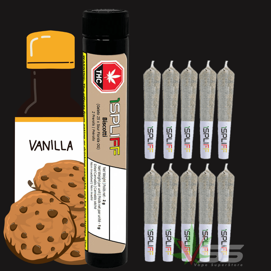1Spliff Biscotti Hybrid Pre-Rolls-10x0.35g Brandon Vape SuperStore and Cannabis Manitoba Canada