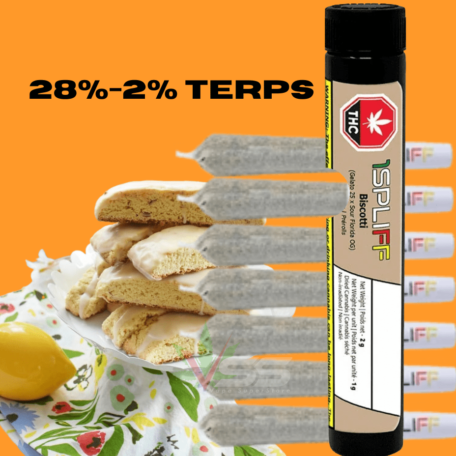 1Spliff Biscotti Indica Pre-Rolls - 7x0.5g Brandon Vape SuperStore and Cannabis Manitoba Canada