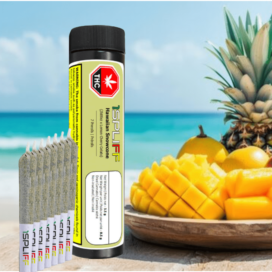 1Spliff Hawaiian Snowcone Sativa Pre-Roll - 7x0.5g Brandon Vape SuperStore and Cannabis Manitoba Canada