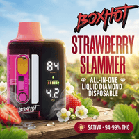 BOXHOT Strawberry Slammer Liquid Diamond Sativa AIO Disposable - 1g Brandon Vape SuperStore and Cannabis Manitoba Canada