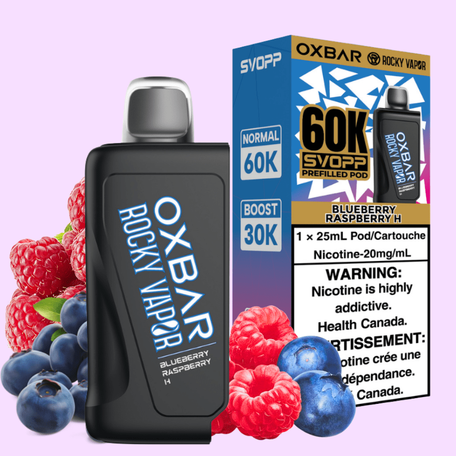Oxbar SVOPP 60k Pod-Blueberry Raspberry H 20mg / 60000 Puffs Brandon Vape SuperStore and Cannabis Manitoba Canada