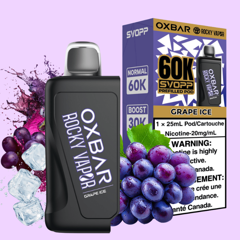 Oxbar SVOPP 60k Pod-Grape Ice 20mg / 60000 Puffs Brandon Vape SuperStore and Cannabis Manitoba Canada