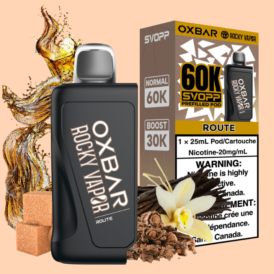 Oxbar SVOPP 60k Pod-Route 20mg / 60000 Puffs Brandon Vape SuperStore and Cannabis Manitoba Canada