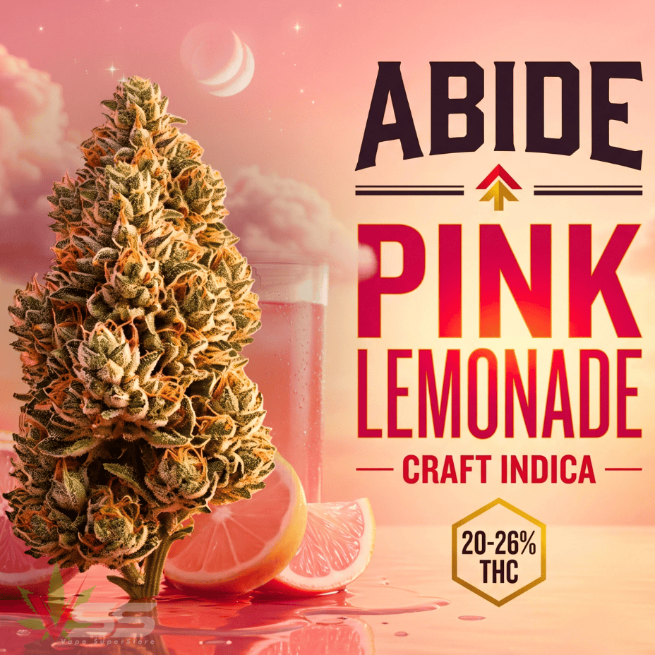 Abide Pink Lemonade CRAFT Indica Flower - 3.5g Brandon Vape SuperStore and Cannabis Manitoba Canada