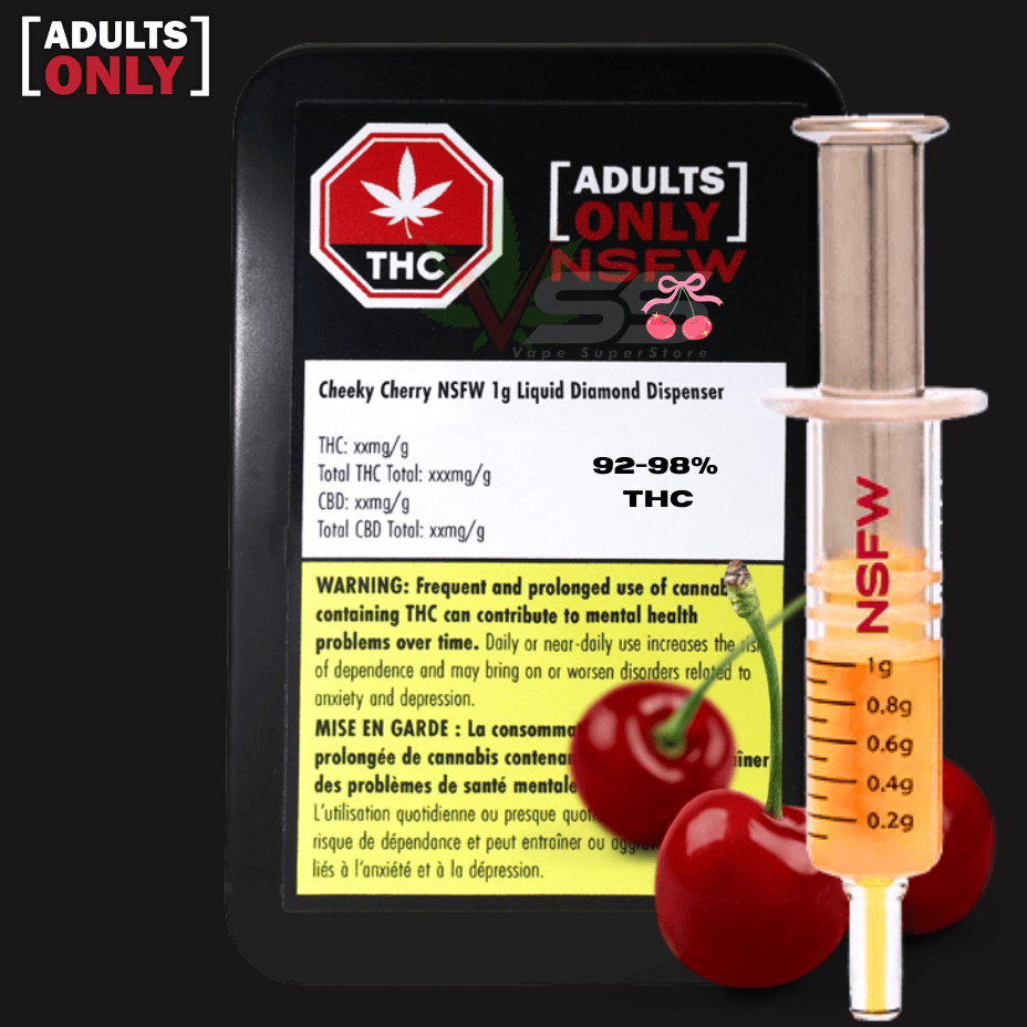 Adults Only Cheeky Cherry NSFW Liquid Diamond Dispenser-1g Brandon Vape SuperStore and Cannabis Manitoba Canada