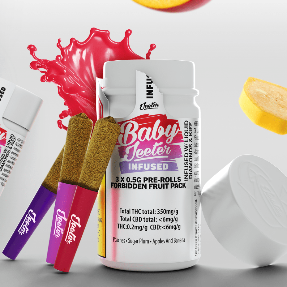 Baby Jeeter Forbidden Fruit Infused Pre-rolls 3x0.5g 3x0.5g Brandon Vape SuperStore and Cannabis Manitoba Canada