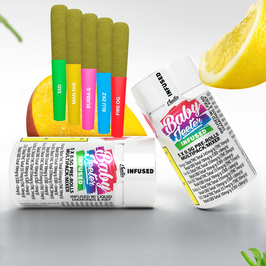 Baby Jeeter Infused Multipack Pre-rolls 5x0.5g 5x0.5g Brandon Vape SuperStore and Cannabis Manitoba Canada