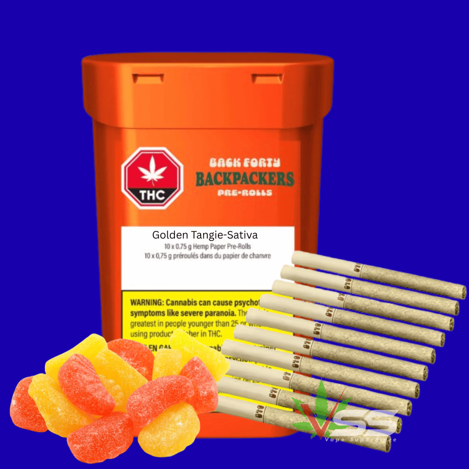 Back Forty Golden Tangie Sativa Pre-Rolls-10x0.75g Brandon Vape SuperStore and Cannabis Manitoba Canada