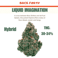 Back Forty Liquid Imagination Hybrid Flower-14g 14g Brandon Vape SuperStore and Cannabis Manitoba Canada