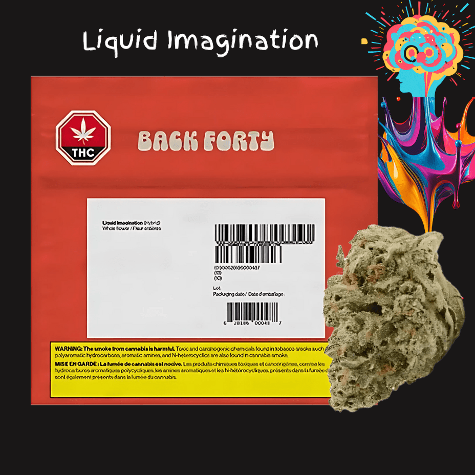 Back Forty Liquid Imagination Hybrid Flower-28g 28g Brandon Vape SuperStore and Cannabis Manitoba Canada