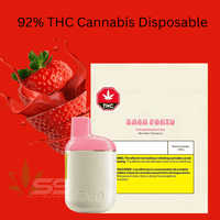 Back Forty Strawberry Pink AIO Disposable Vape-0.95g 1g Brandon Vape SuperStore and Cannabis Manitoba Canada