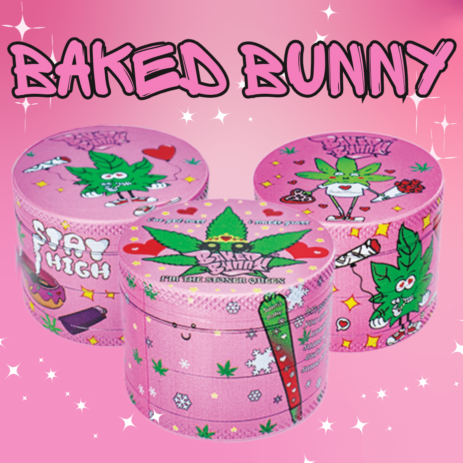 Baked Bunny 4-Piece Grinder-50mm Brandon Vape SuperStore and Cannabis Manitoba Canada