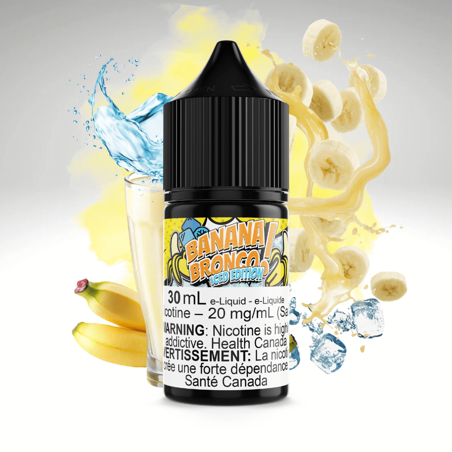 Banana Bronco Iced Salt by Maverick E-Liquid 30mL / 12mg Brandon Vape SuperStore and Cannabis Manitoba Canada