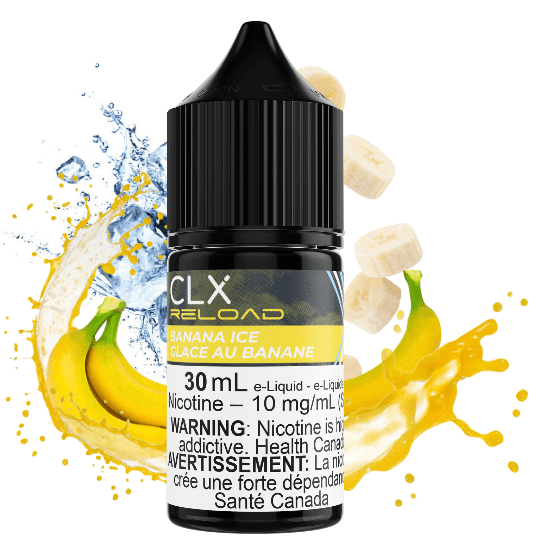 Banana Ice Salt by CLX Reload E-Liquid 30mL / 10mg Brandon Vape SuperStore and Cannabis Manitoba Canada