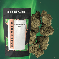 Bandwagon Ripped Alien Sativa Flower-14g Brandon Vape SuperStore and Cannabis Manitoba Canada