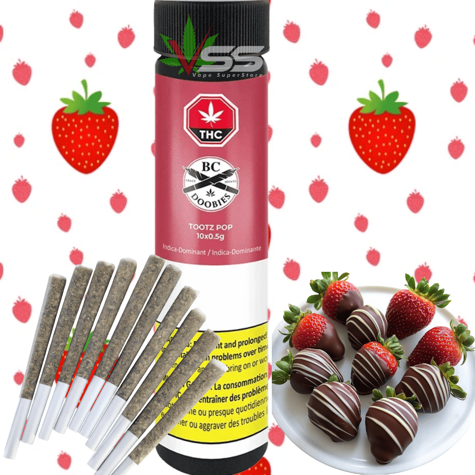 BC Doobies Tootz Pop Indica CRAFT Pre-Rolls-10x0.5g Brandon Vape SuperStore and Cannabis Manitoba Canada
