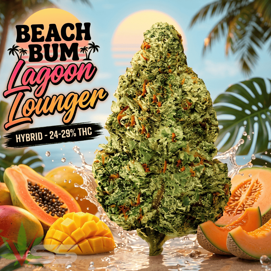 Beach Bum Lagoon Lounger Hybrid Flower - 7g Brandon Vape SuperStore and Cannabis Manitoba Canada