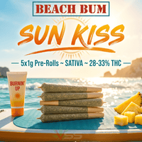 Beach Bum Sun Kiss Sativa Pre-Rolls-5x1g Brandon Vape SuperStore and Cannabis Manitoba Canada