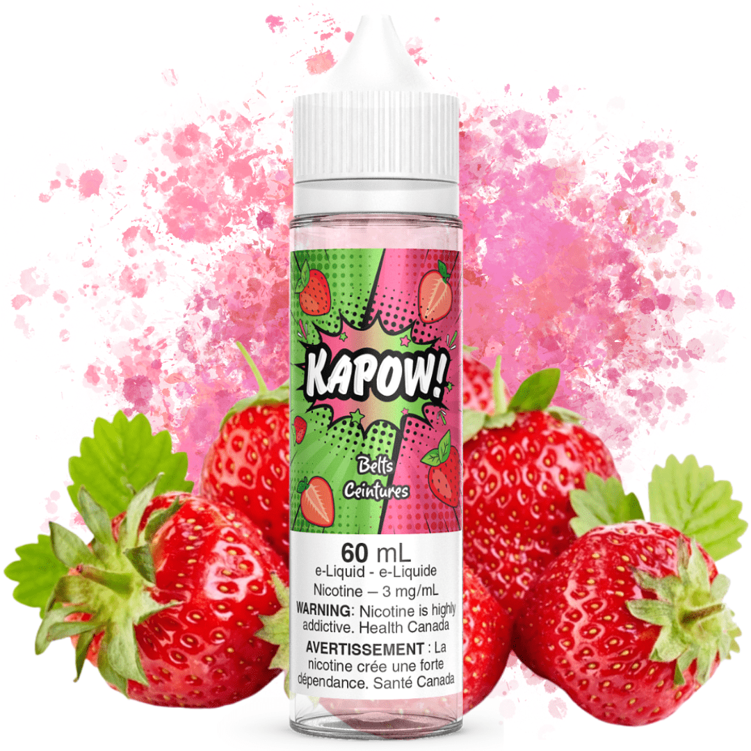 Belts By Kapow E-Liquid 3mg Brandon Vape SuperStore and Cannabis Manitoba Canada