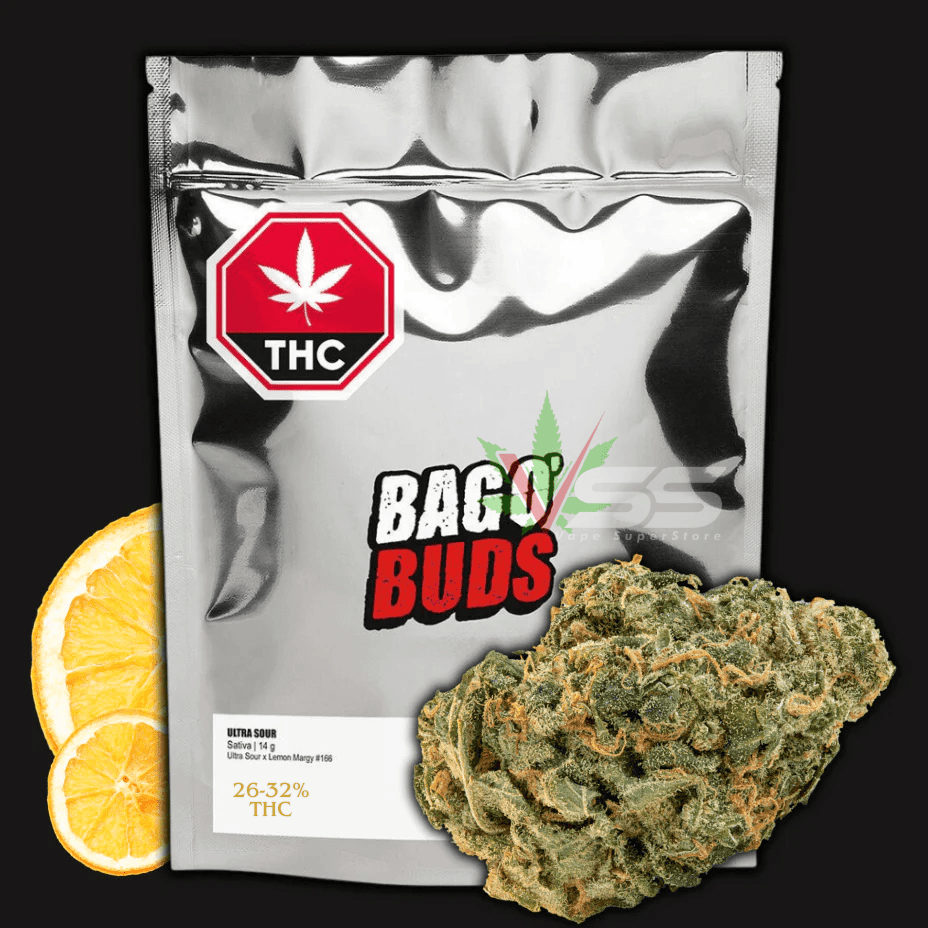 Big Bag O' Buds - Ultra Sour Sativa Flower - 14g Brandon Vape SuperStore and Cannabis Manitoba Canada