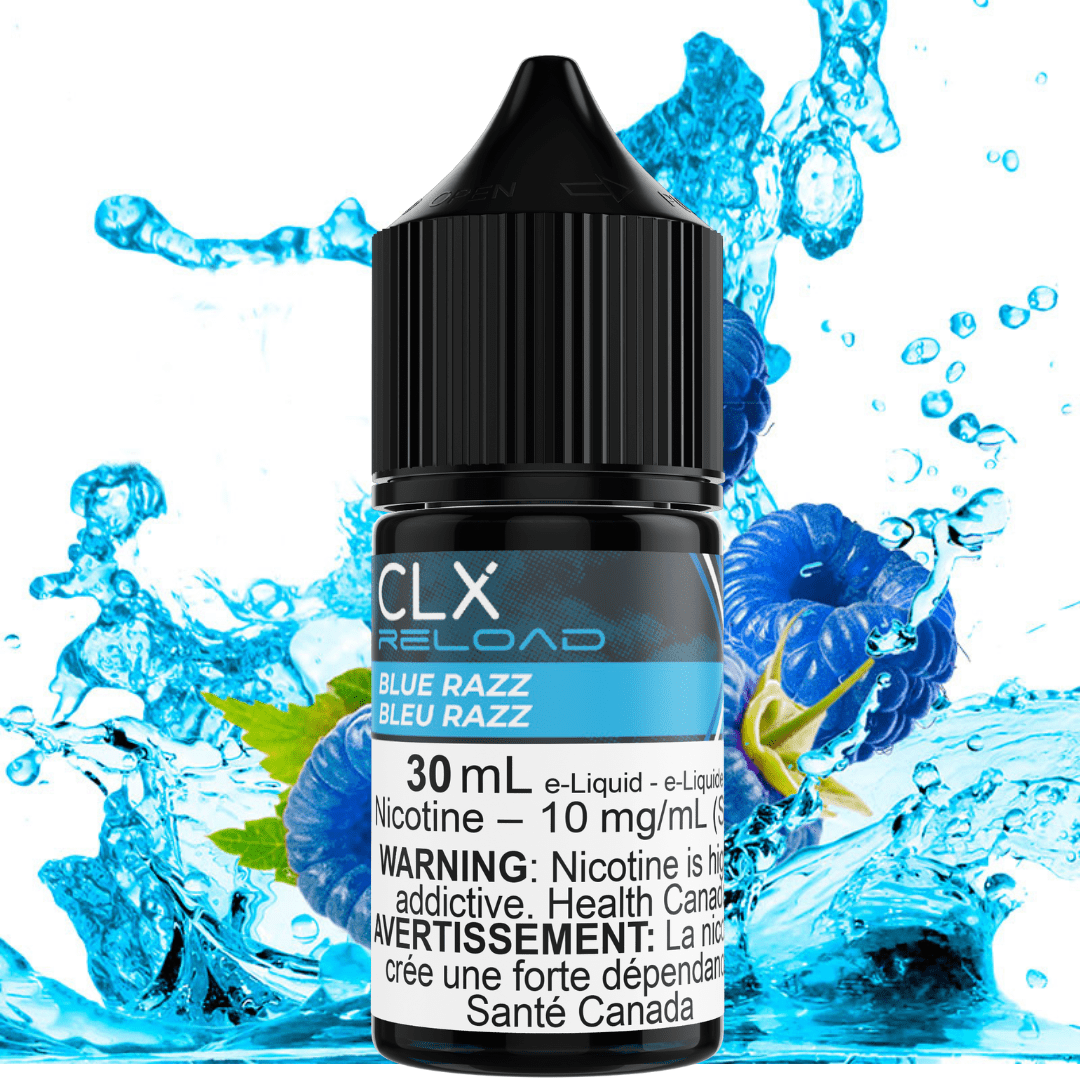 Blue Razz Salt by CLX Reload E-Liquid 30mL / 10mg Brandon Vape SuperStore and Cannabis Manitoba Canada