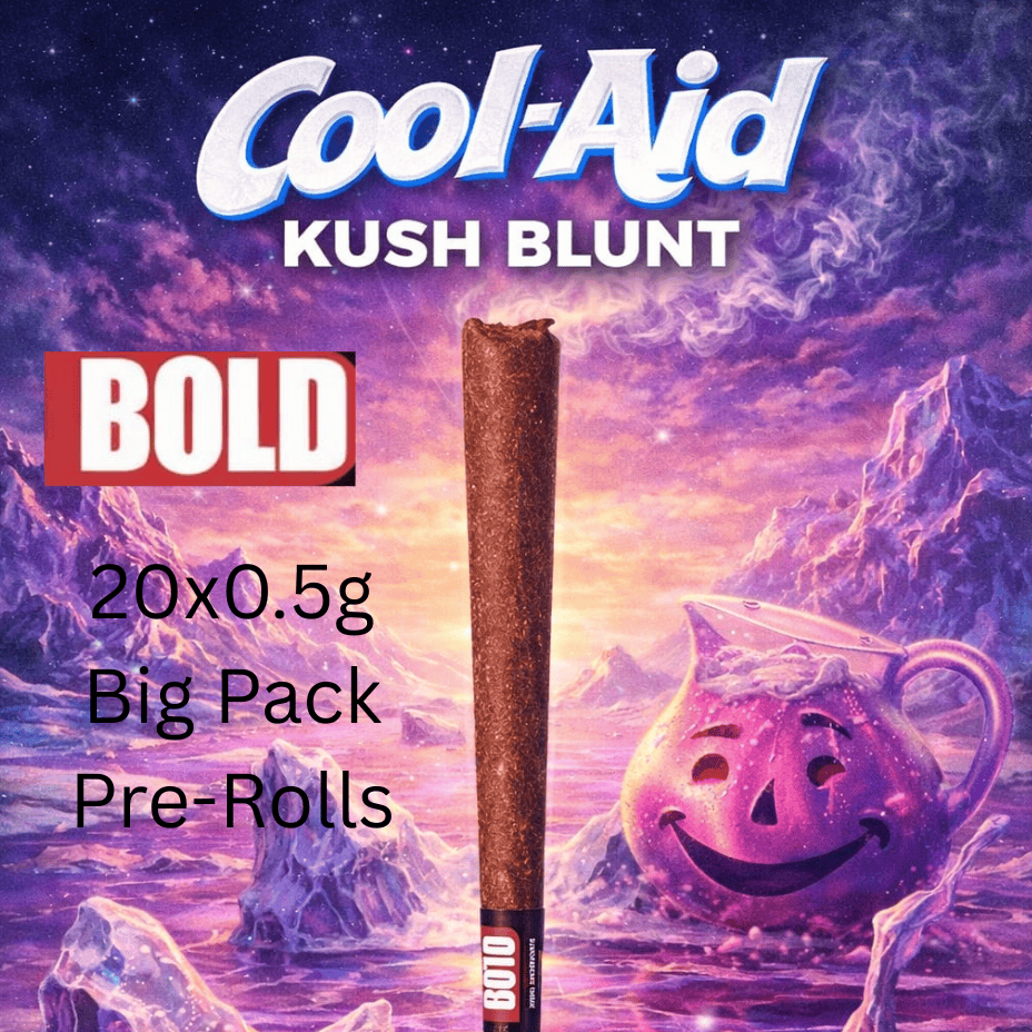 Bold Cool Aid Kush Indica Pre-Rolls - 20x0.5g Brandon Vape SuperStore and Cannabis Manitoba Canada