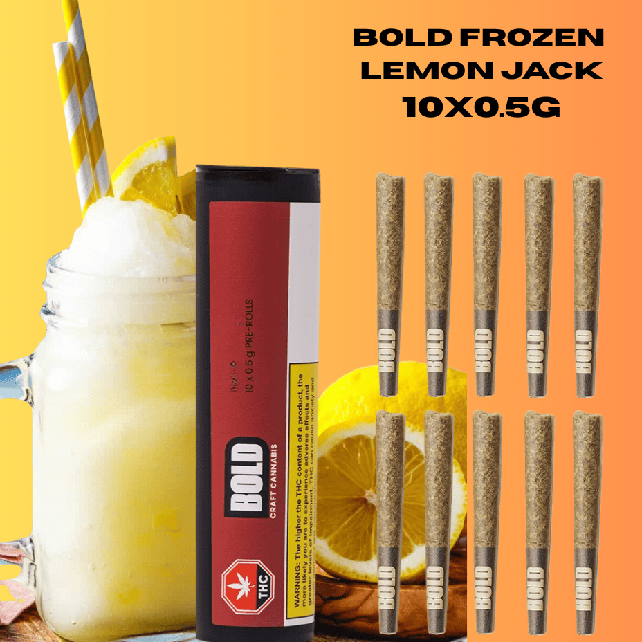 Bold Frozen Lemon Jack Sativa Pre-Rolls-10x0.5g Brandon Vape SuperStore and Cannabis Manitoba Canada