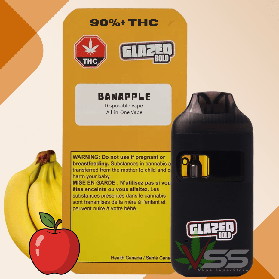 Bold Glazed - Banapple Distillate AIO Disposable - 1g Brandon Vape SuperStore and Cannabis Manitoba Canada