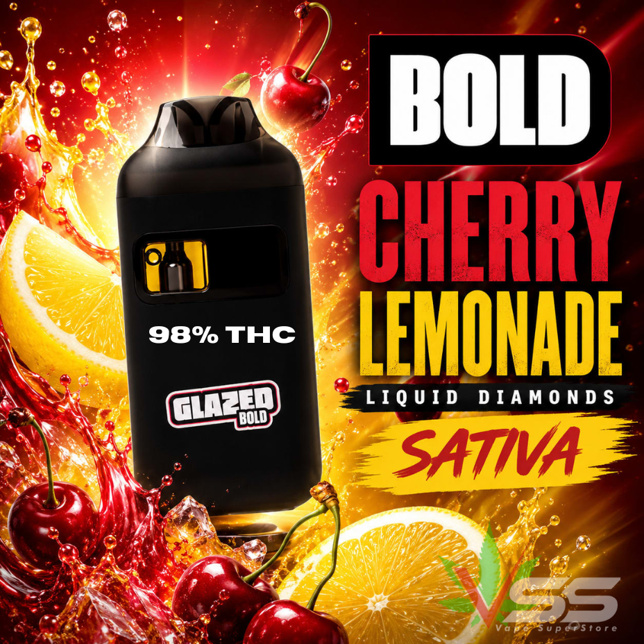 Bold Glazed Cherry Lemonade Distillate Sativa Disposable Vape-1g Brandon Vape SuperStore and Cannabis Manitoba Canada