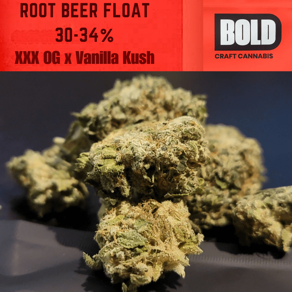 Bold Growth Root Beer Float Indica Craft Flower-7g 7g Brandon Vape SuperStore and Cannabis Manitoba Canada