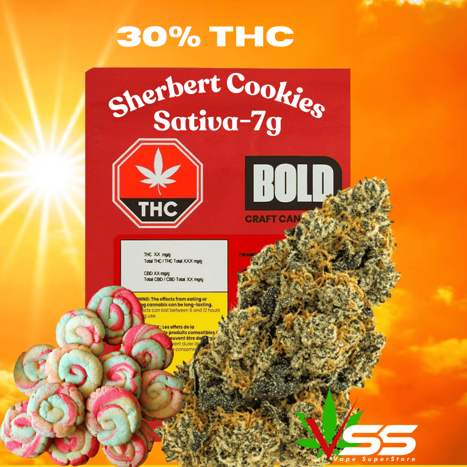 Bold Growth Sherbert Cookies Sativa CRAFT Flower - 7g Brandon Vape SuperStore and Cannabis Manitoba Canada