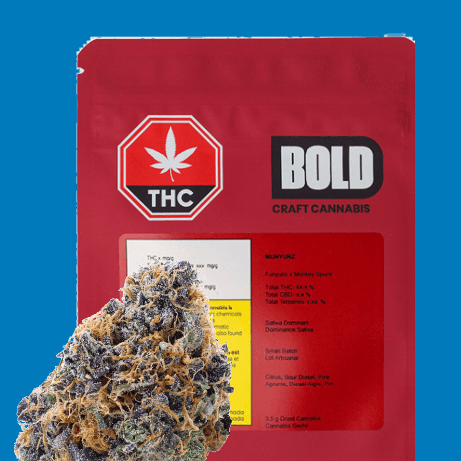 Bold Munyunz Sativa Flower-3.5g Brandon Vape SuperStore and Cannabis Manitoba Canada