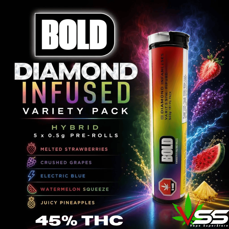 Bold Variety Pack DMD Infused Pre-Rolls-5x0.4g Brandon Vape SuperStore and Cannabis Manitoba Canada