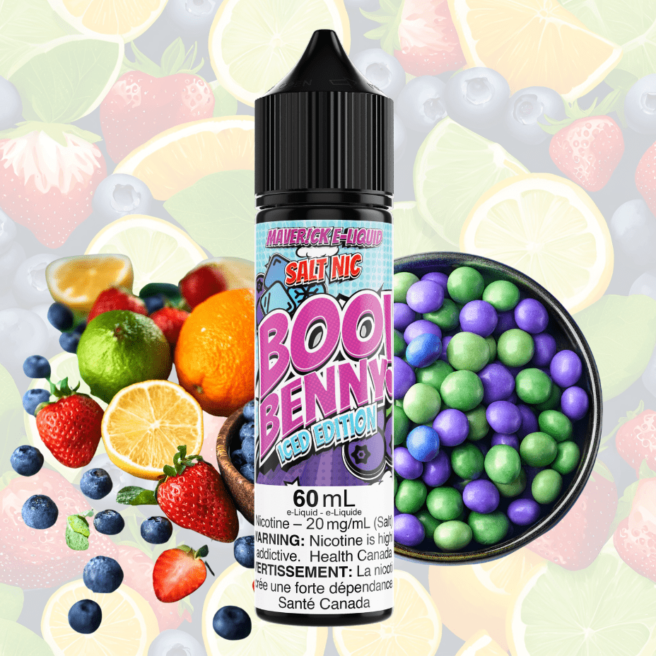Boo Benny Ice Salt by Maverick E-Liquid-60mL Brandon Vape SuperStore and Cannabis Manitoba Canada